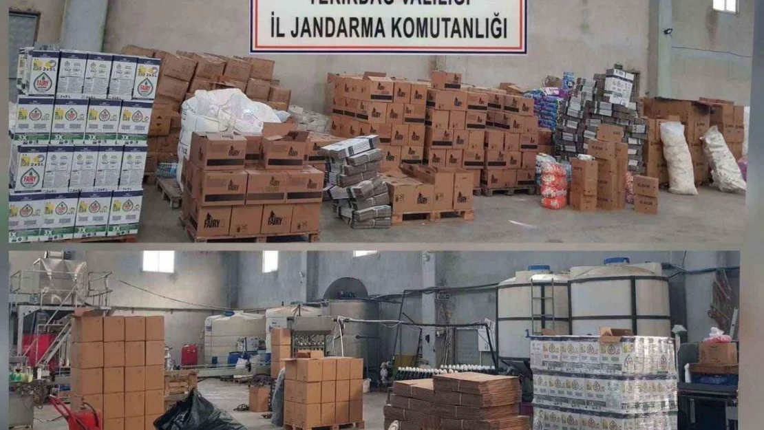 Tekirdağ'da 20 ton sahte deterjan ele geçirildi