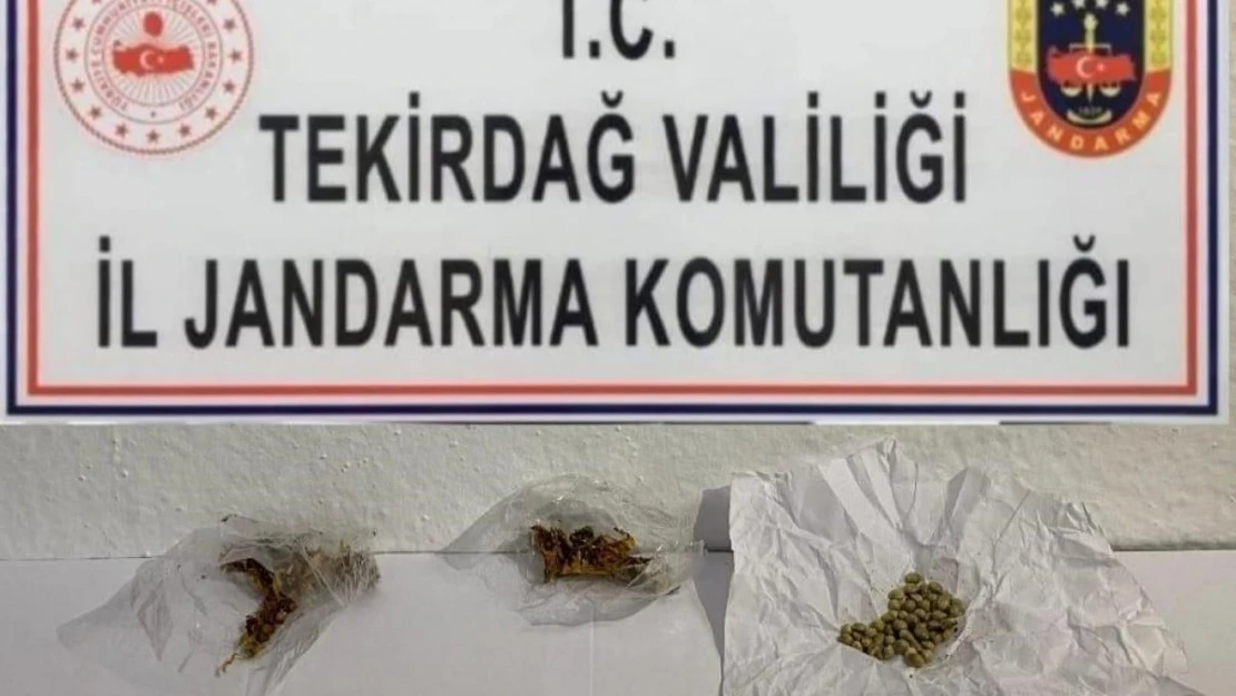 Tekirdağ'da jandarma 10 kişiyi uyuşturucudan yakaladı