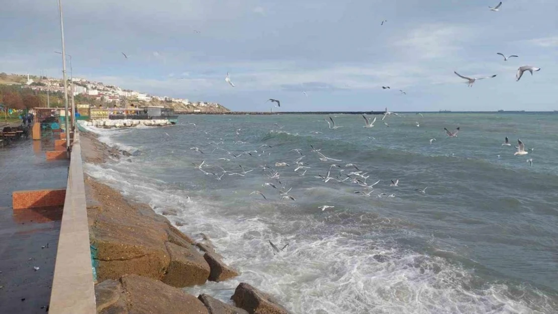 Tekirdağ'da şiddetli lodos: Deniz çalkalanıyor