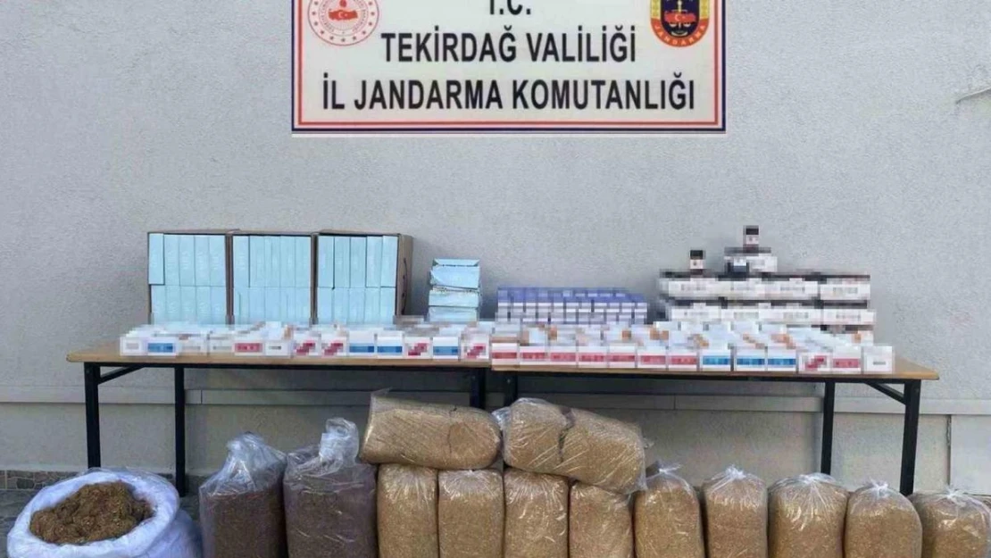 Tekirdağ'da tütün ve makaron operasyonu