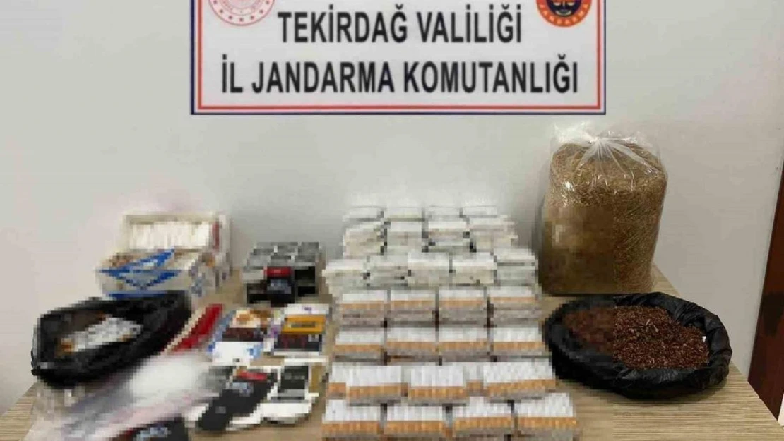 Tekirdağ'da tütün ve makaron operasyonu