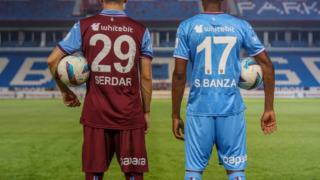 Trabzonspor, yeni transferleri Siman Banza ve Serdar Saatçı'ya stadyumda forma giydirdi