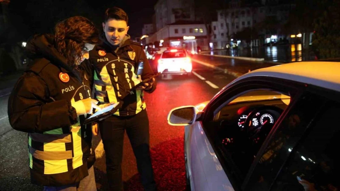 Trafik polisinden şehrin her köşesine eş zamanlı denetim