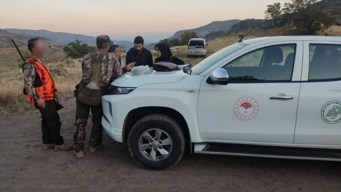 Tunceli'de kınalı keklik avlayan 2 kişiye işlem yapıldı