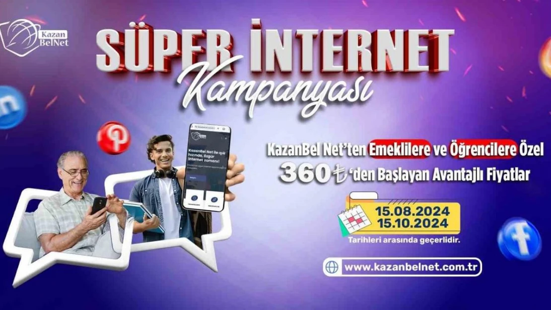 Ucuz ve güvenli internetin adresi 'Kazanbel Net'