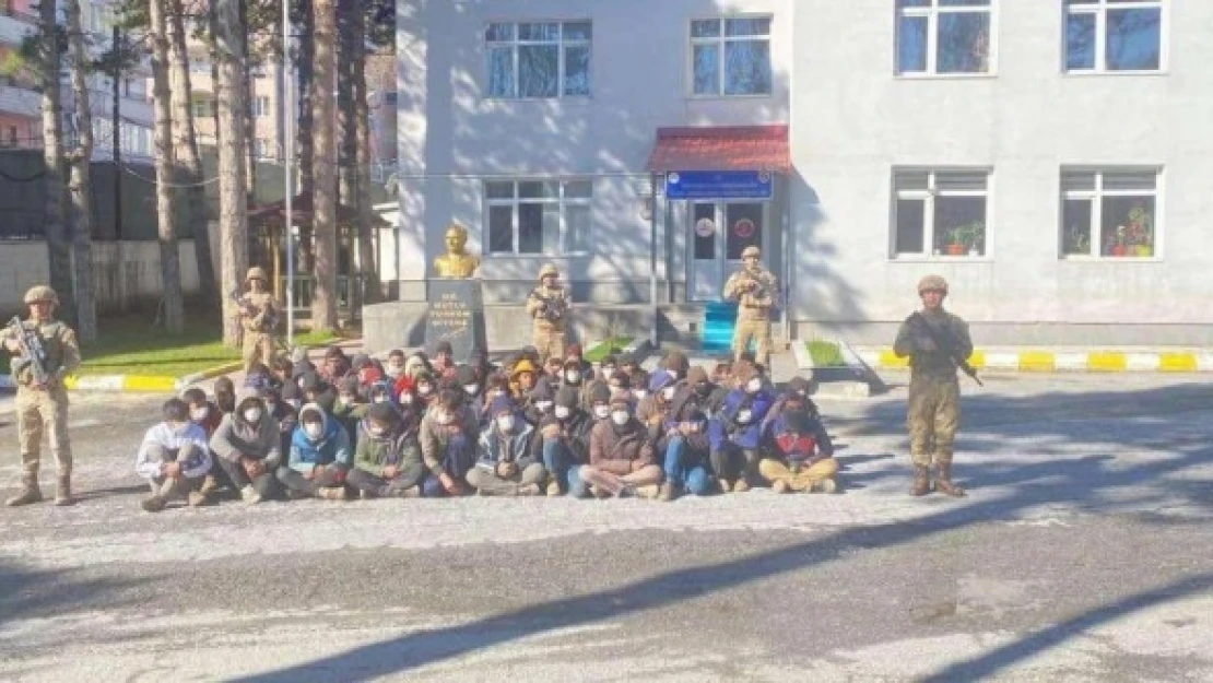 Ülkeye yasa dışı yollardan giren 70 düzensiz göçmen yakalandı