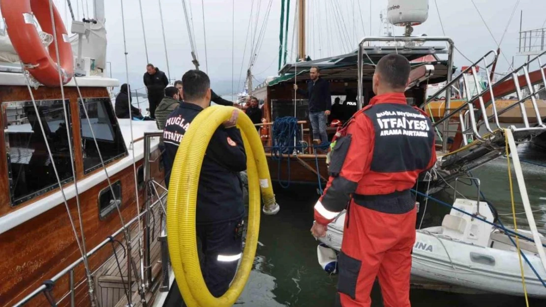 Ünlü spikerin batmak üzere olan teknesi son anda kurtarıldı