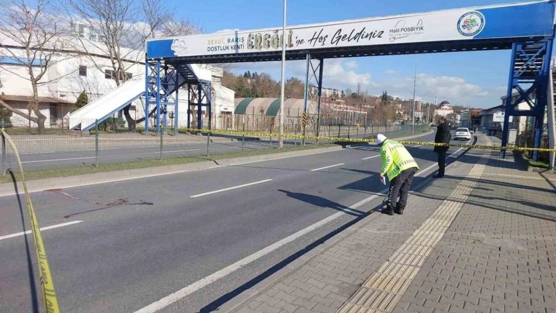 Üst geçidi kullanmayınca canından oldu