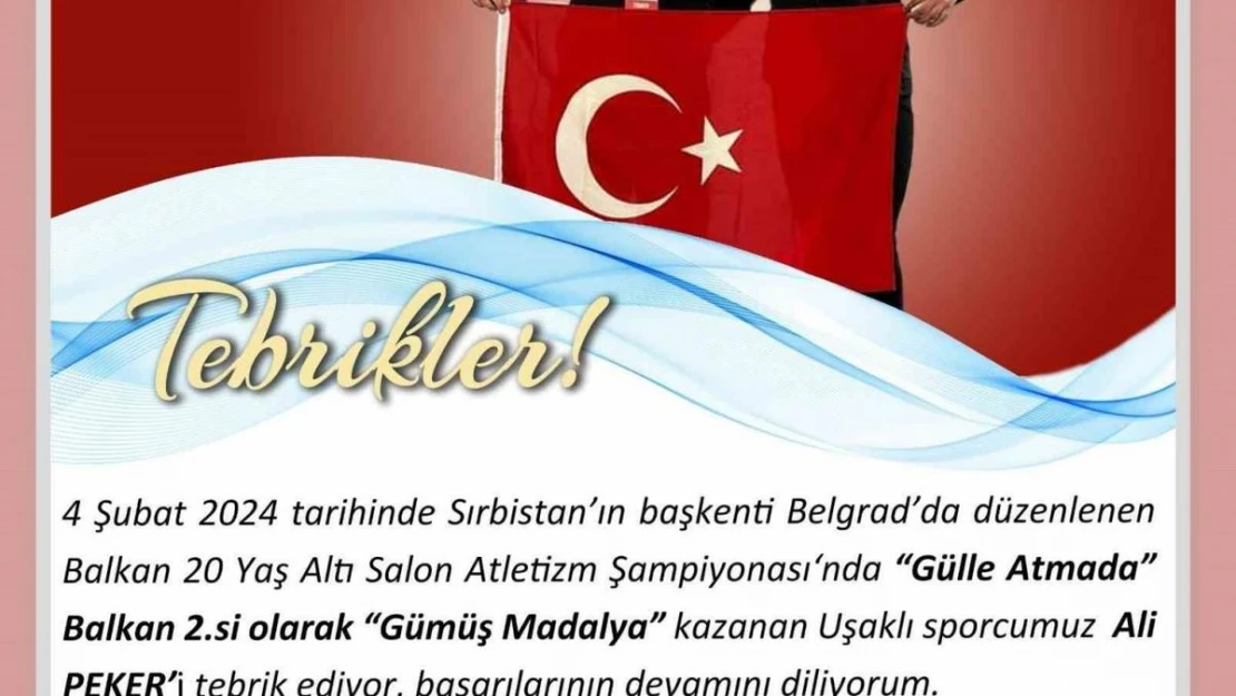 Vali Ergün'den Uşaklı sporculara tebrik