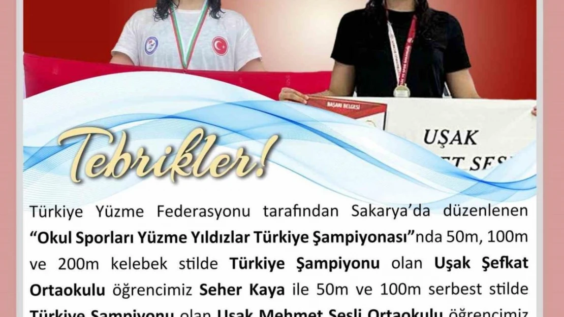 Vali Ergün'den Uşaklı sporculara tebrik