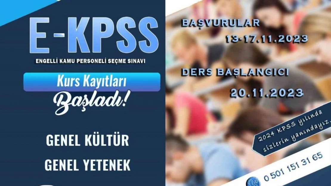 Van Büyükşehir Belediyesi ücretsiz EKPSS kursu açtı