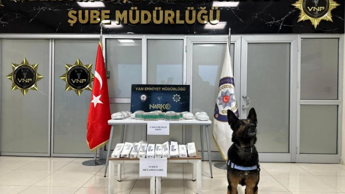 Van'da 161 kilo 500 gram uyuşturucu ele geçirildi