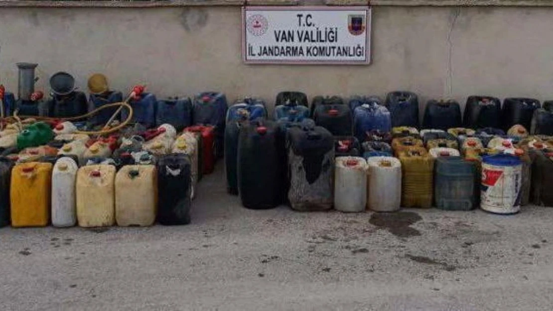 Van'da 2 bin 100 litre kaçak motorin ele geçirildi