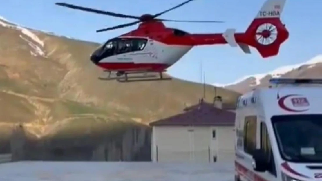 Van'da ambulans helikopter 'solunum sıkıntısı' olan hasta için havalandı