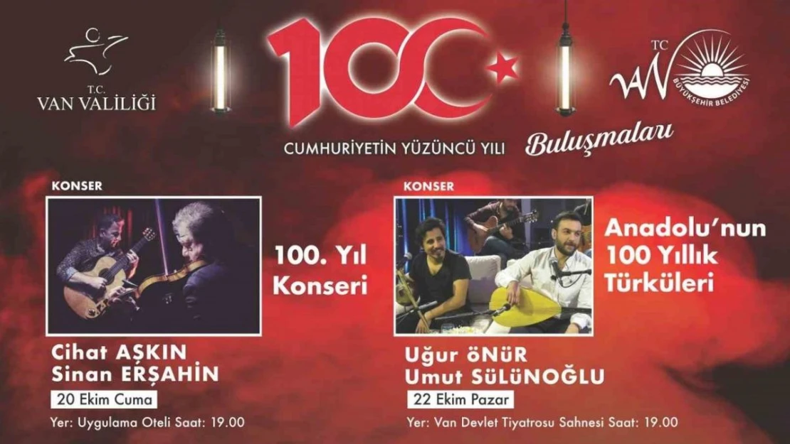 Van'da cumhuriyetin 100. yılına özel konserler düzenleniyor