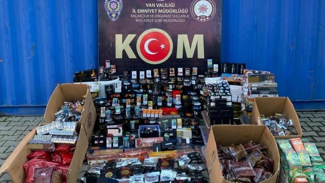 Van'da gümrük kaçağı malzemeler ele geçirildi