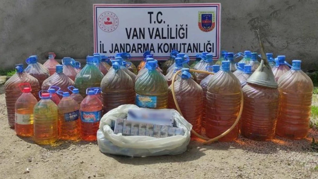 Van'da kaçak akaryakıt ve sigara ele geçirildi