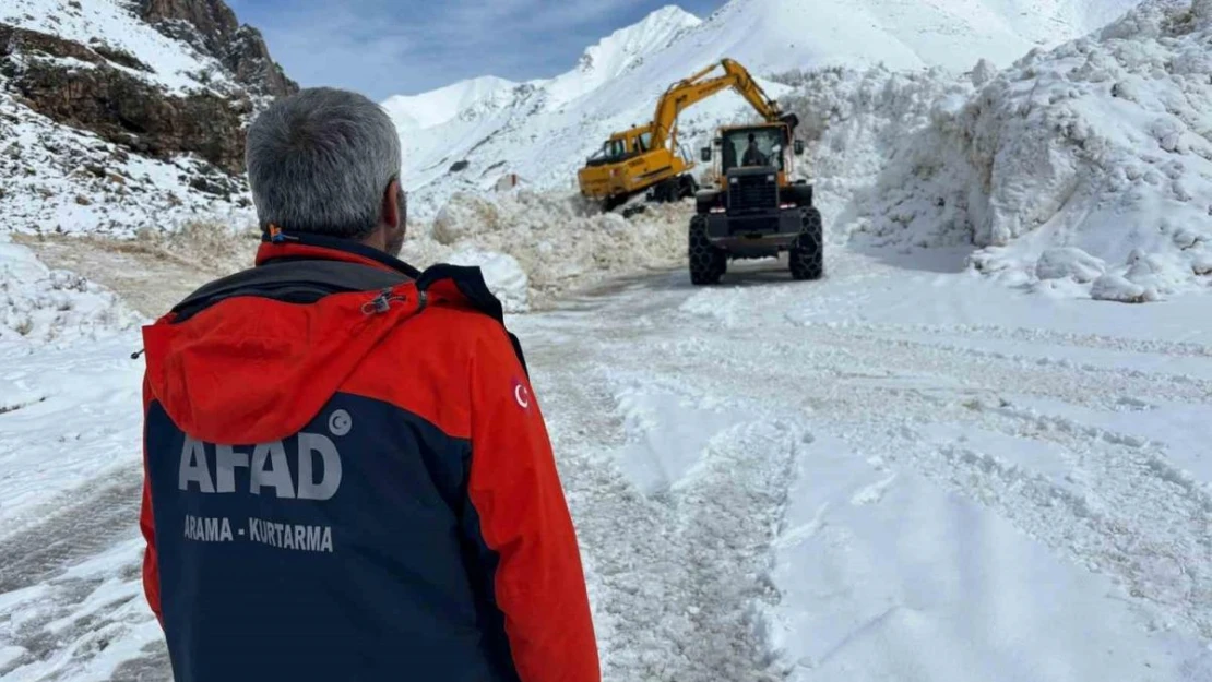 Van'da yetkililer çığ bölgesinde inceleme yaptı