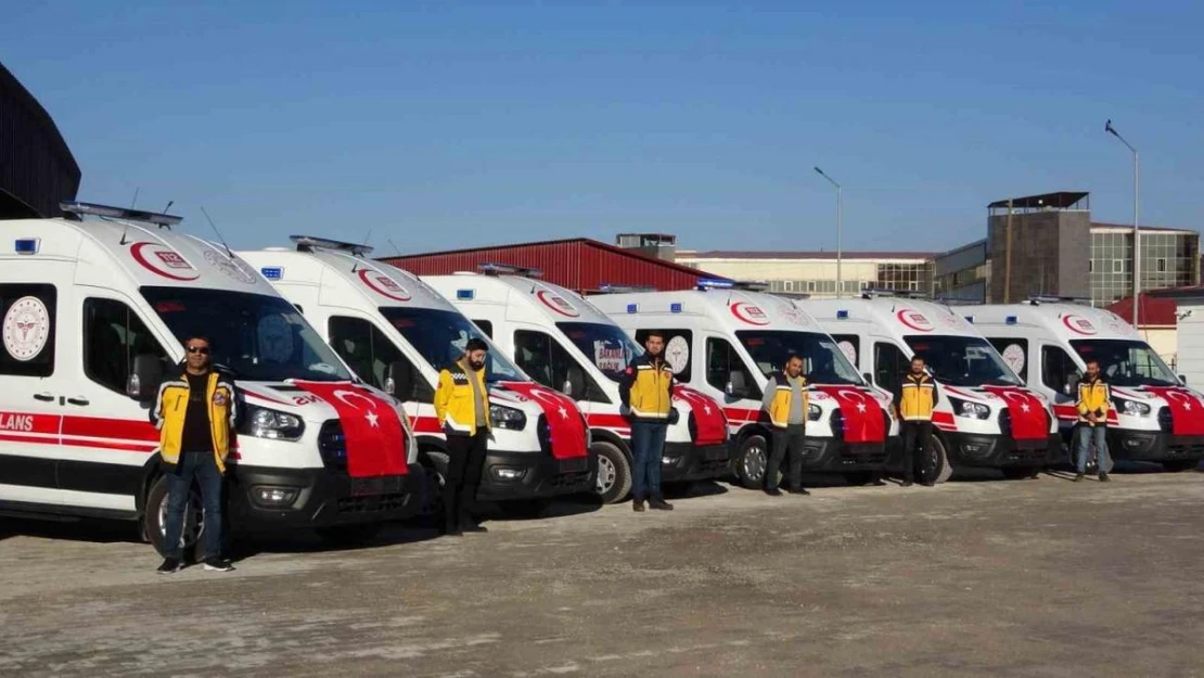 Van'ın sağlık filosuna 6 yeni ambulans eklendi