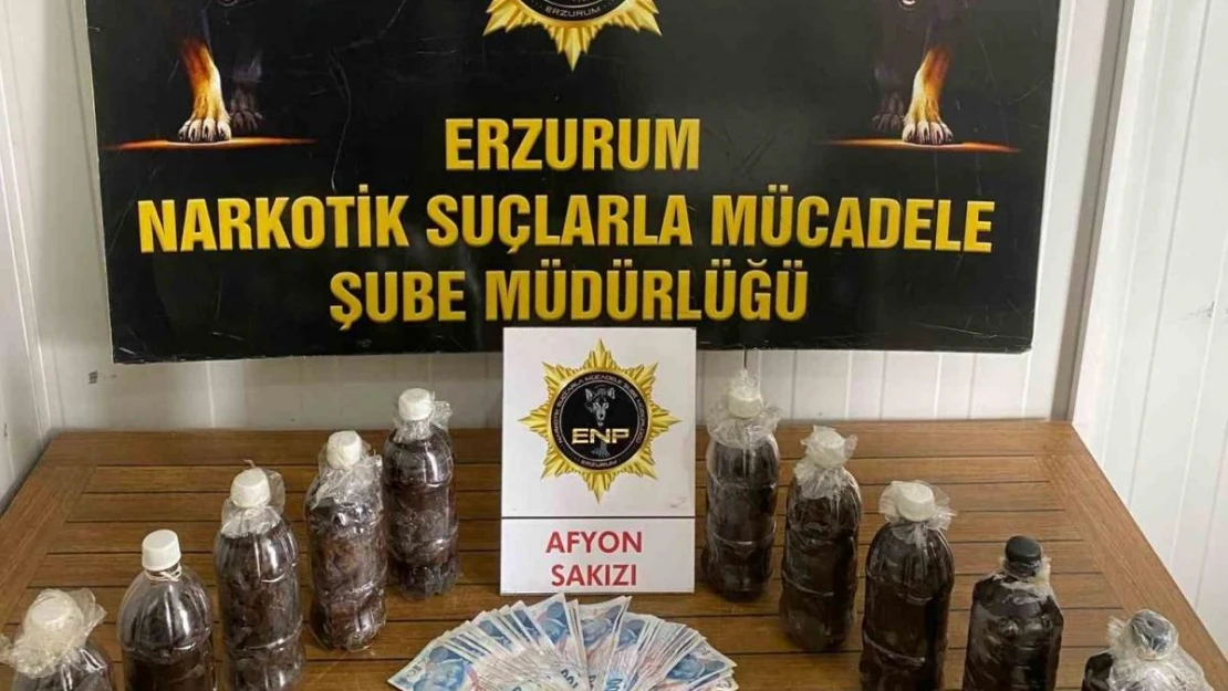 Yakıt deposunda 11 kilogram afyon sakızı ele geçirildi