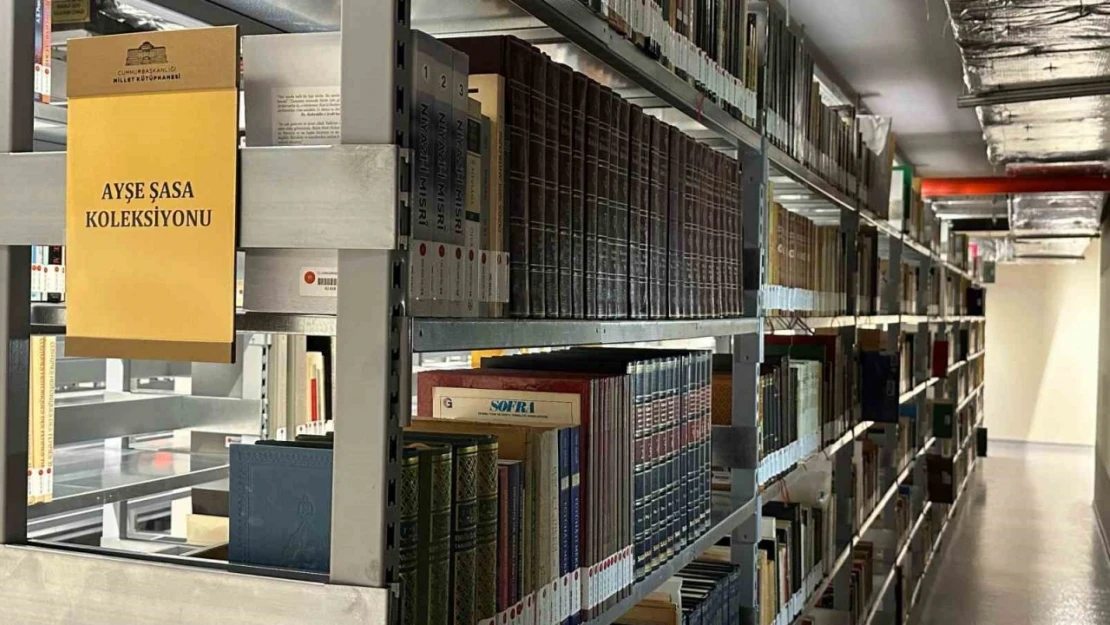 Yeşilçam senaristi Ayşe Şasa'nın kitapları Cumhurbaşkanlığı Millet Kütüphanesi'ne bağışlandı