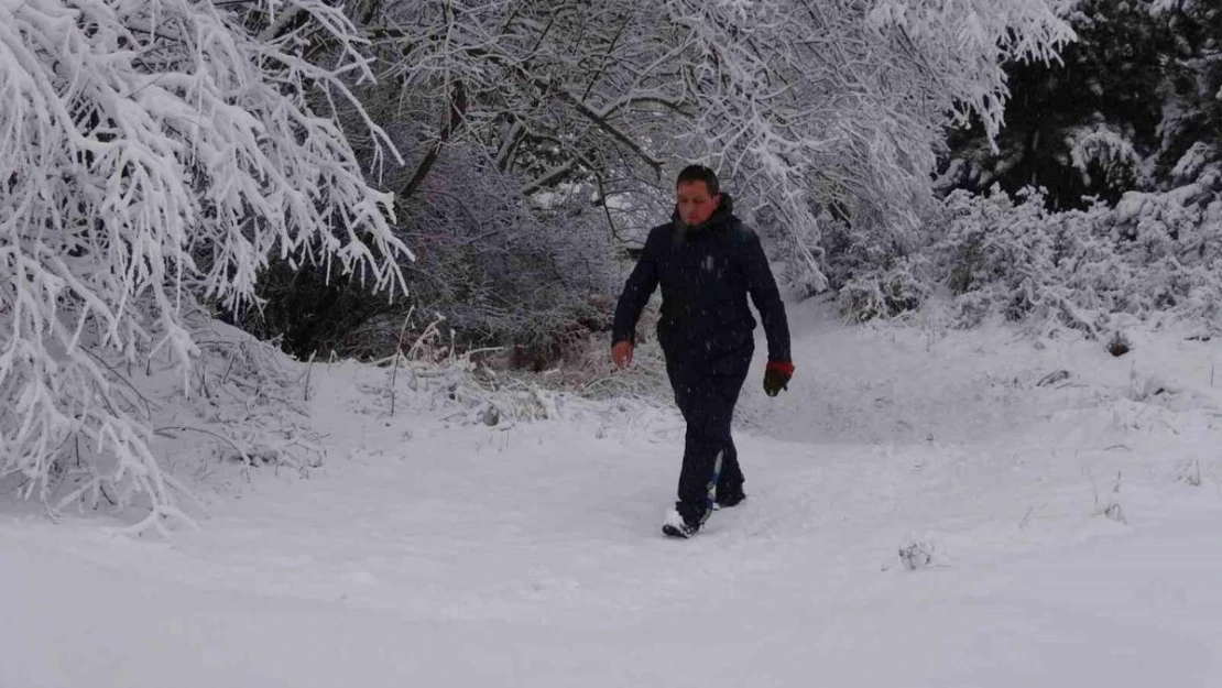 Yozgat'ta kar yağışı etkili oldu