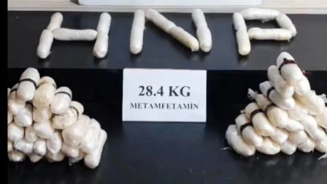 Yüksekova'da 28 kilo 400 gram kristal halde metamfetamin yakalandı