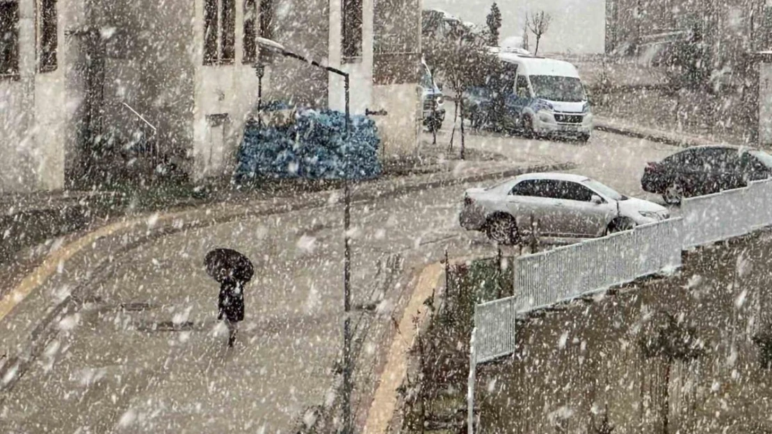 Yüksekova'da yoğun kar yağışı başladı