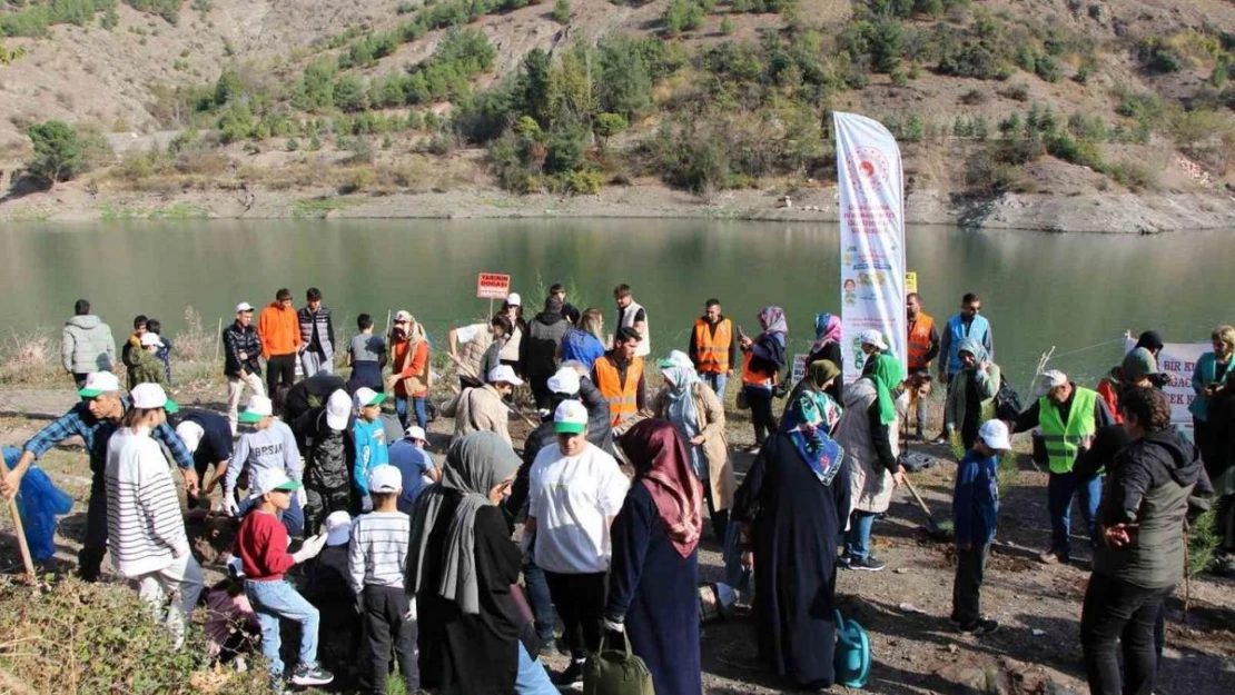 Ziyaret Göleti kıyısında ağaçlandırma ve çevre temizliği yapıldı