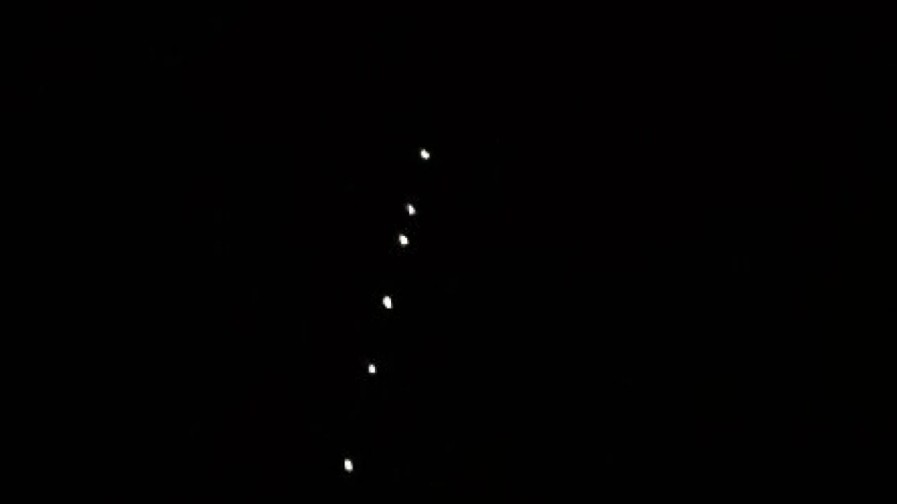 Musk'ın Starlink uyduları Erzincan semalarında görüldü