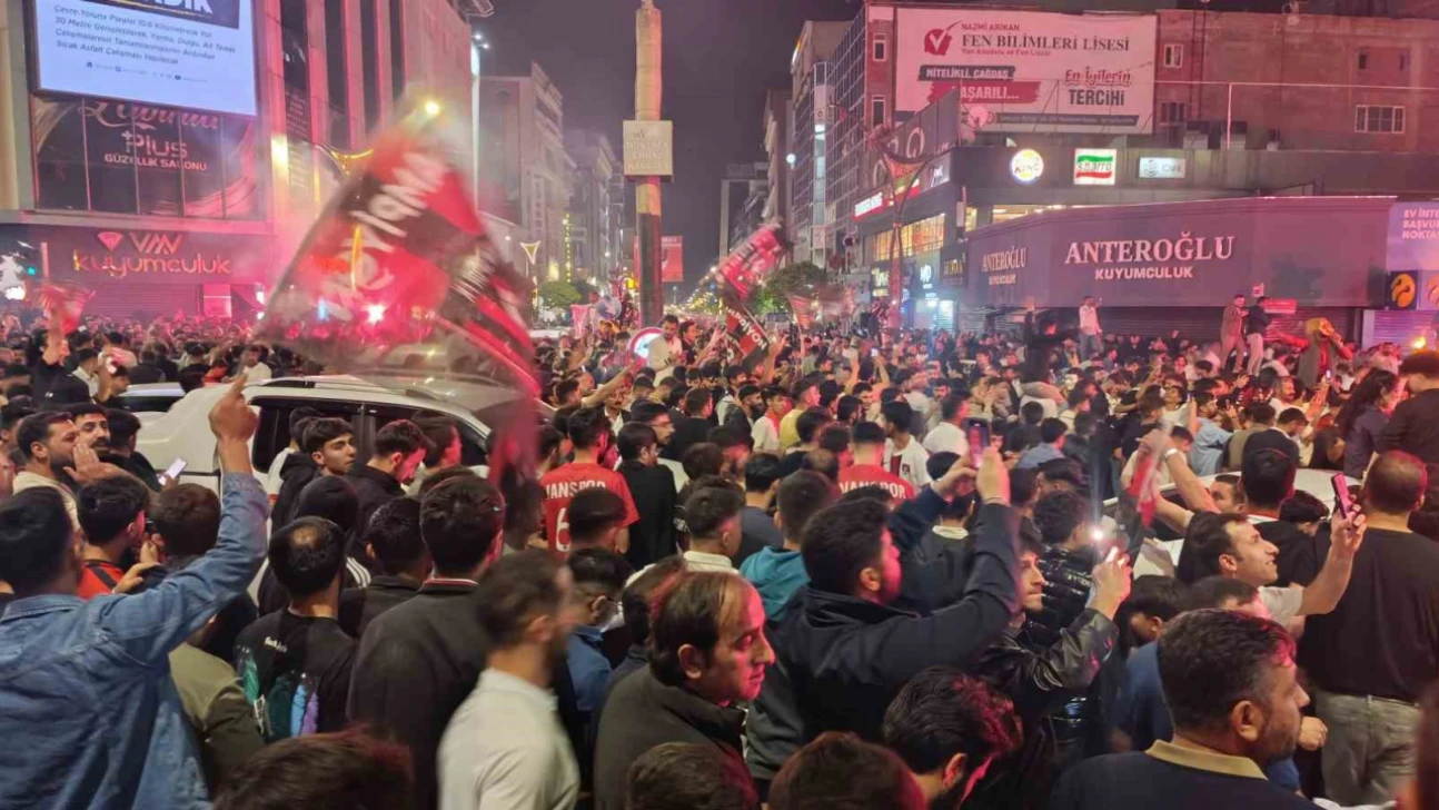 Van'da şampiyonluk coşkusu