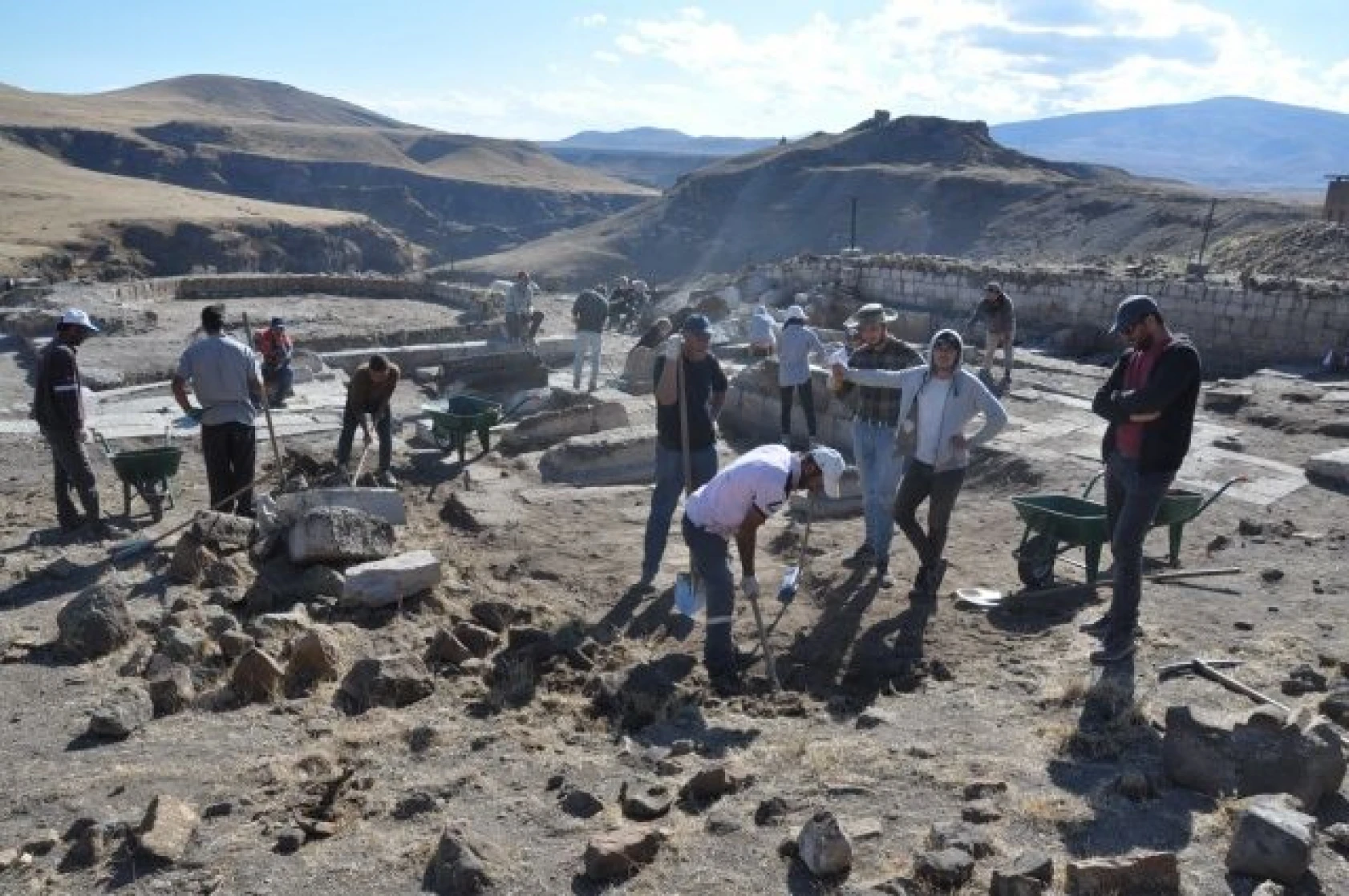 Ani harabesi havadan görüntülendi