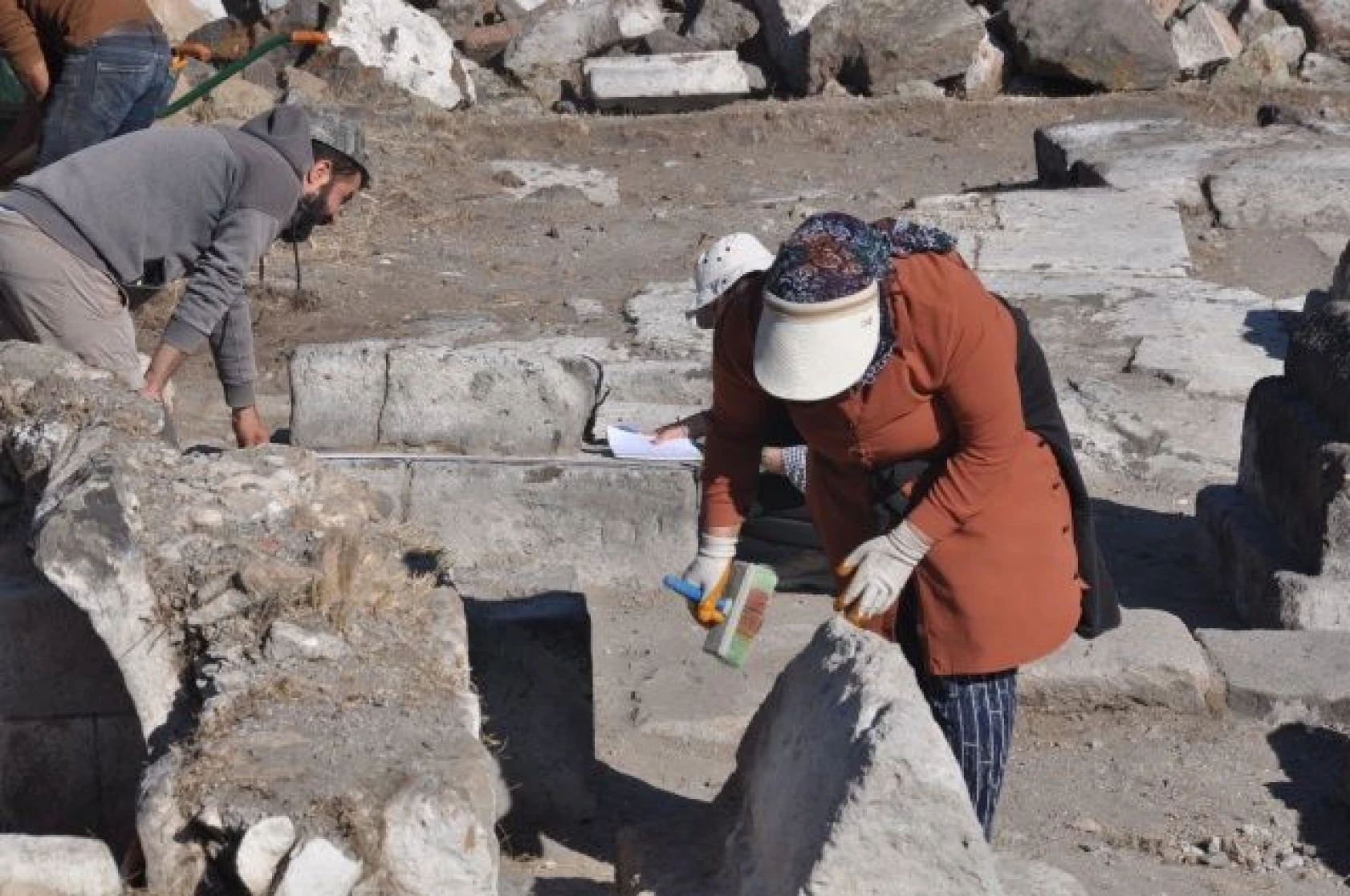 Ani harabesi havadan görüntülendi