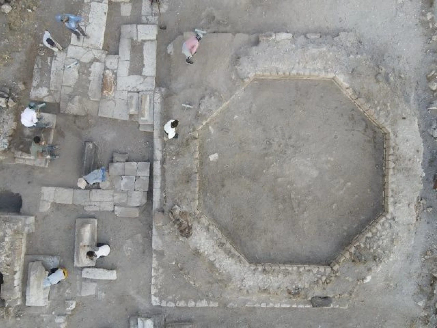 Ani harabesi havadan görüntülendi