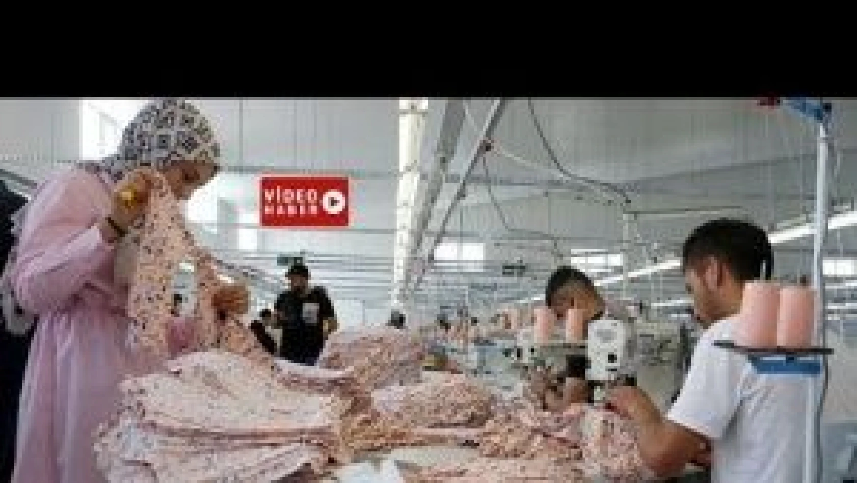 Adilcevaz'da kurulan tekstil fabrikası üretime başladı
