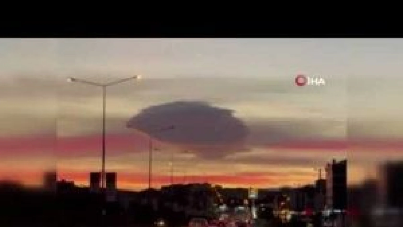 Bursa semalarında bulut görünümlü UFO'lar şaşırttı