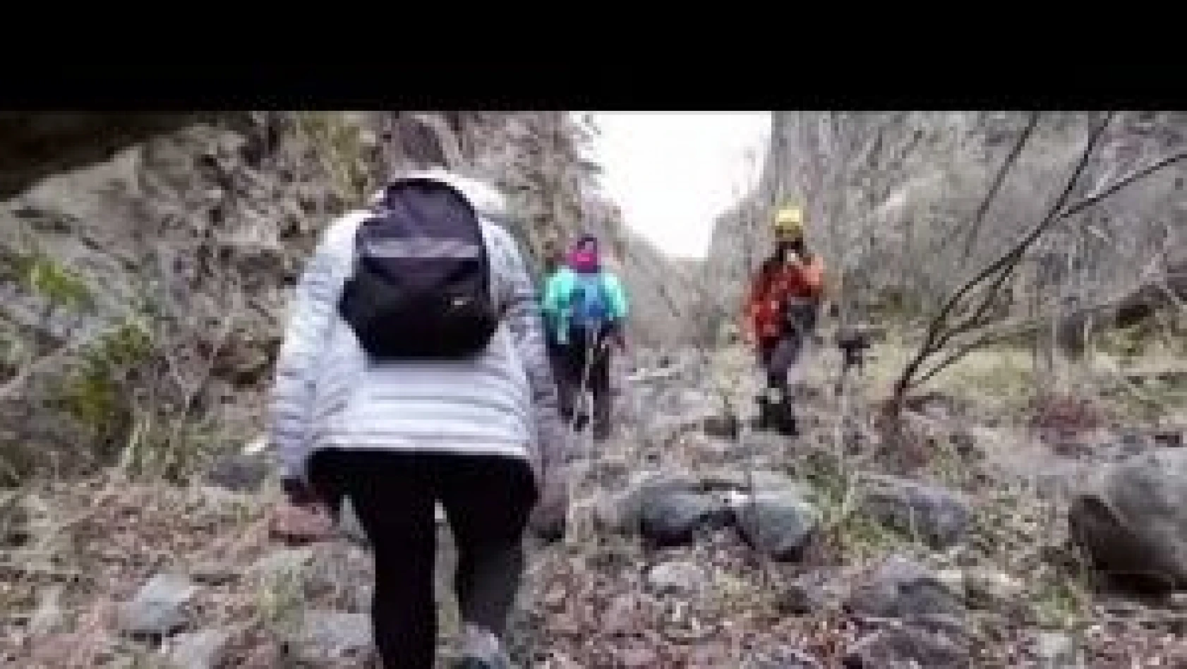 Erzurum'daki Karanlıkdere Kanyonu dağcıların yeni gözdesi