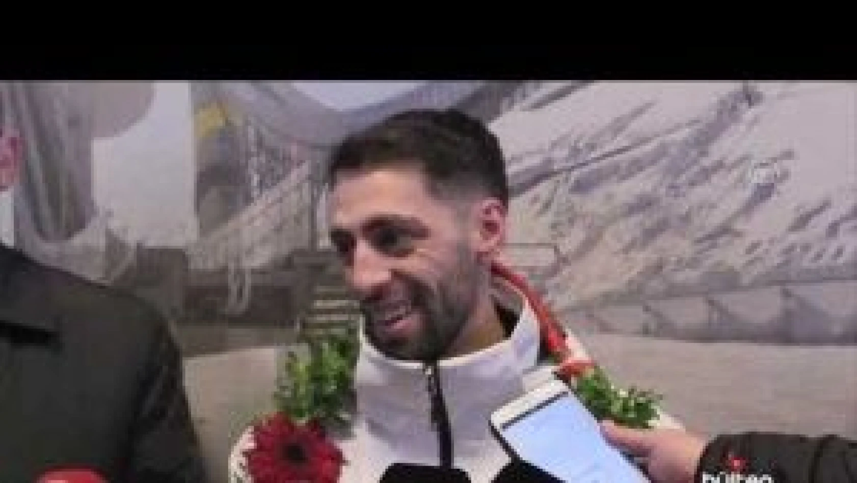 ERZURUM Milli sporcu Fatih Arda İpcioğlu, Erzurum'da karşılandı