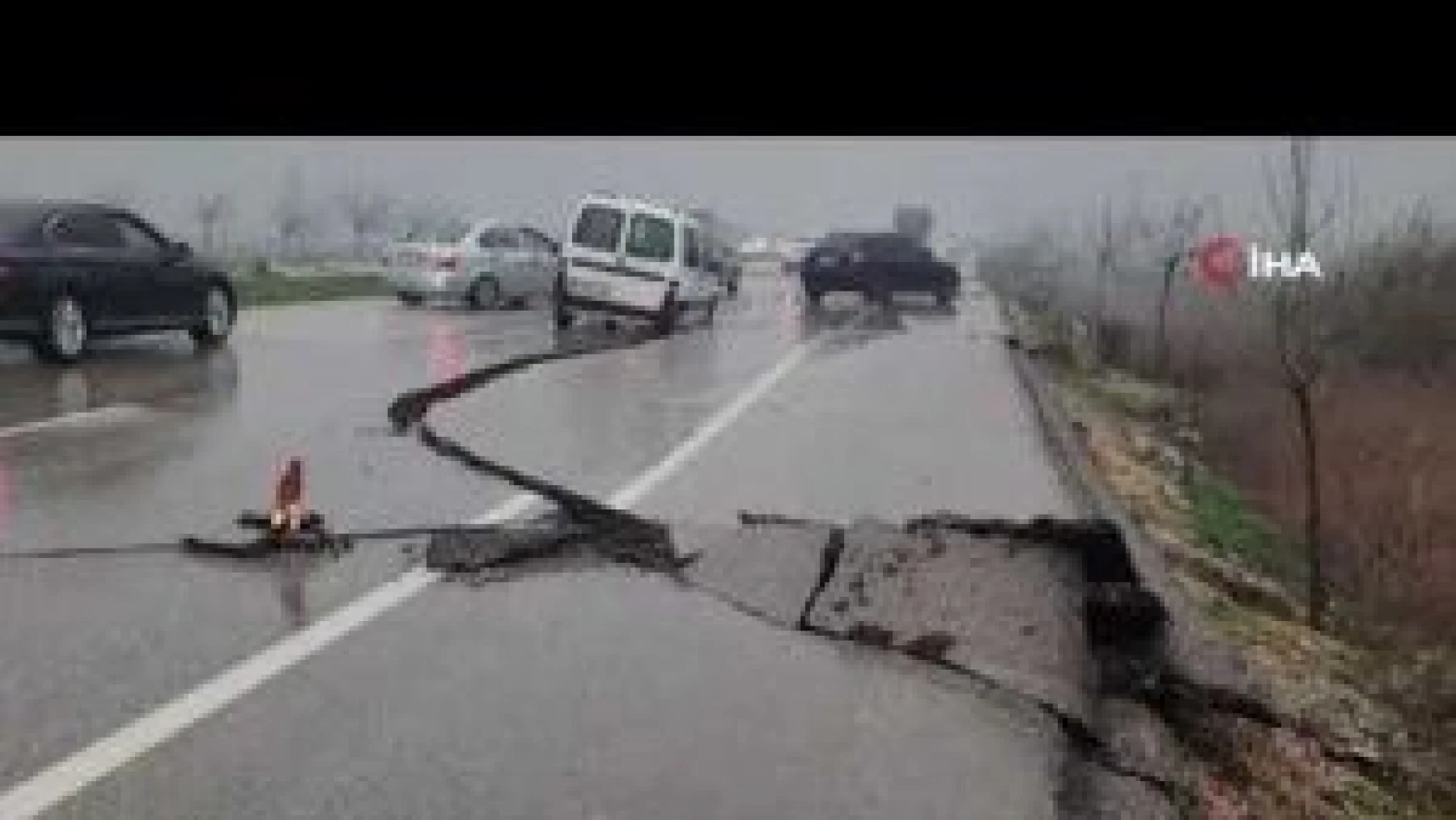 Fay hattı yolları parçaladı