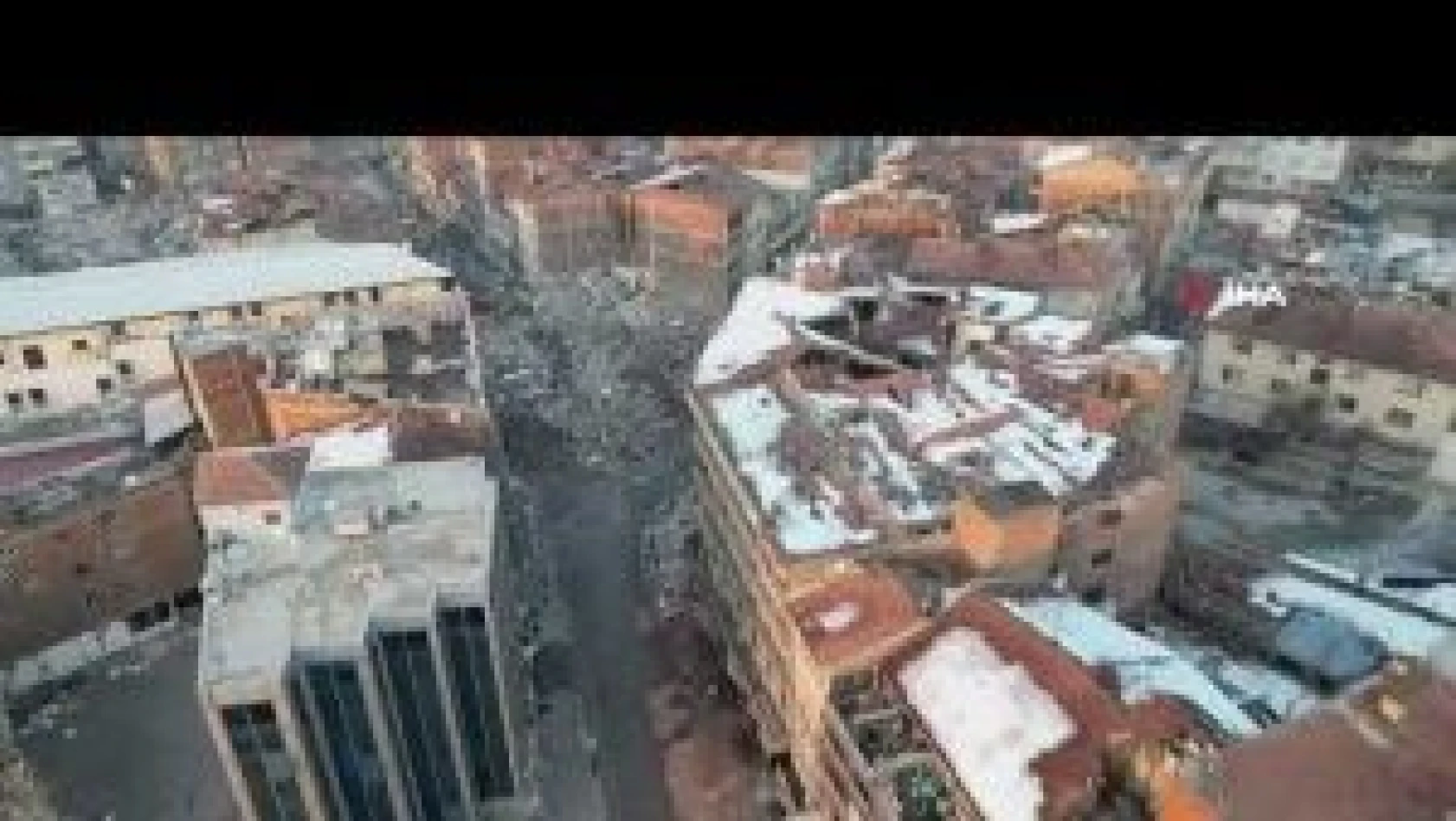 Malatya'da yıkım havadan görüntülendi