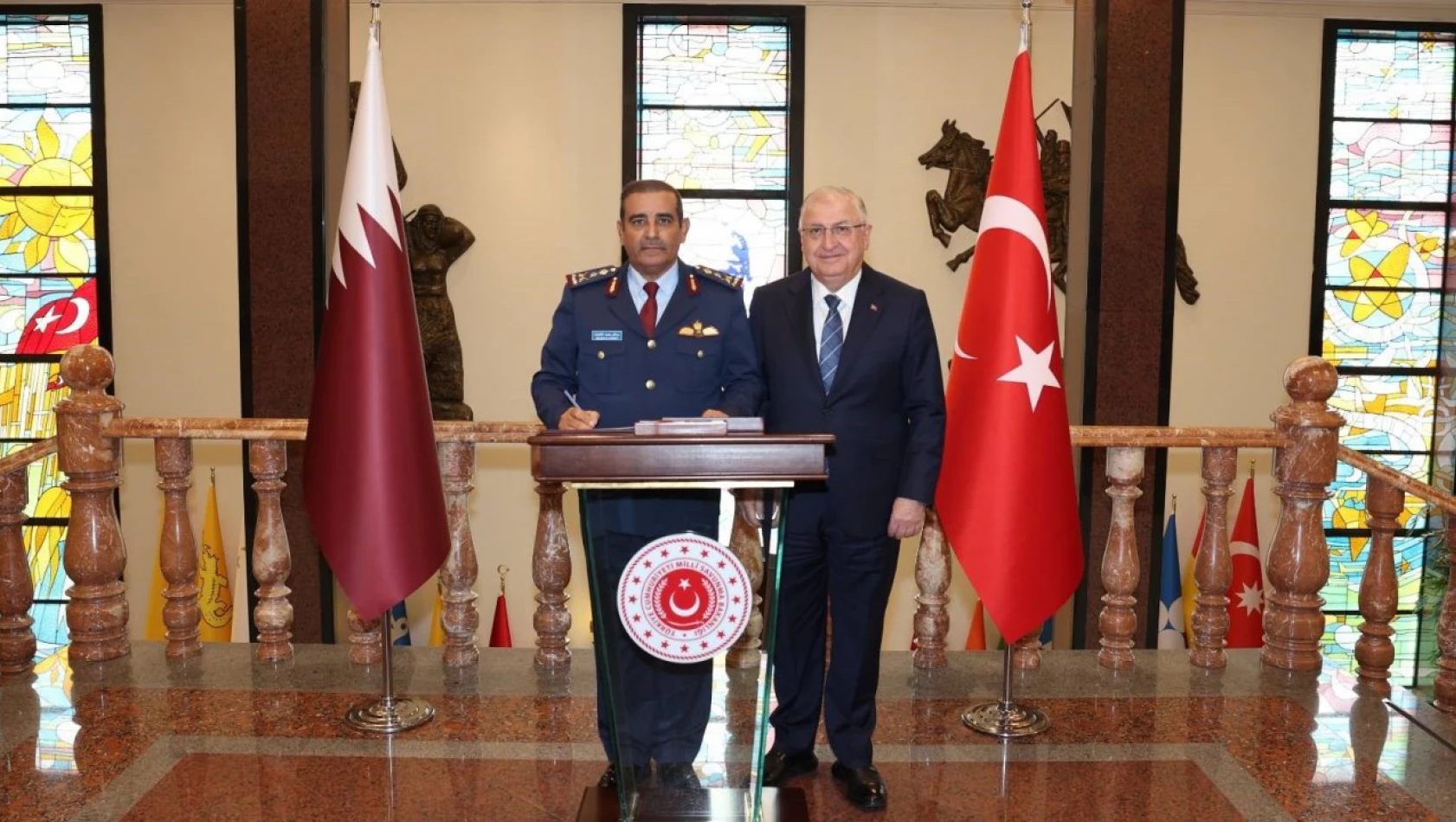 Bakan Güler, Katar Genelkurmay Başkanı Al-Nabet'i kabul etti