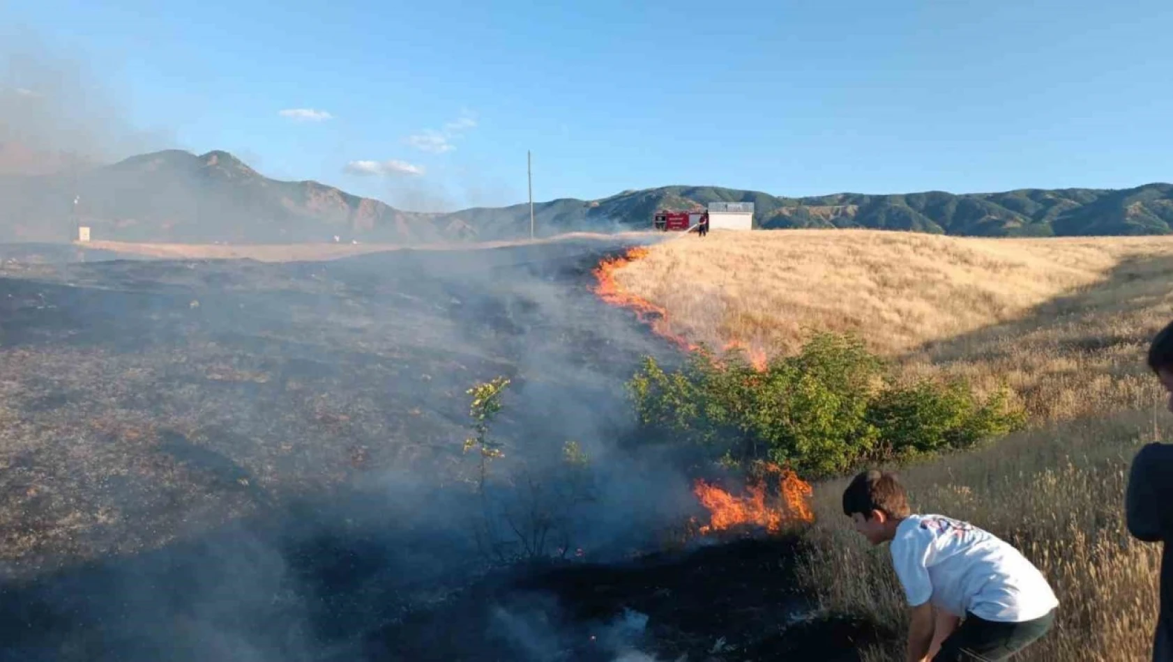 Bingöl'de kırsal alanda çıkan yangın söndürüldü