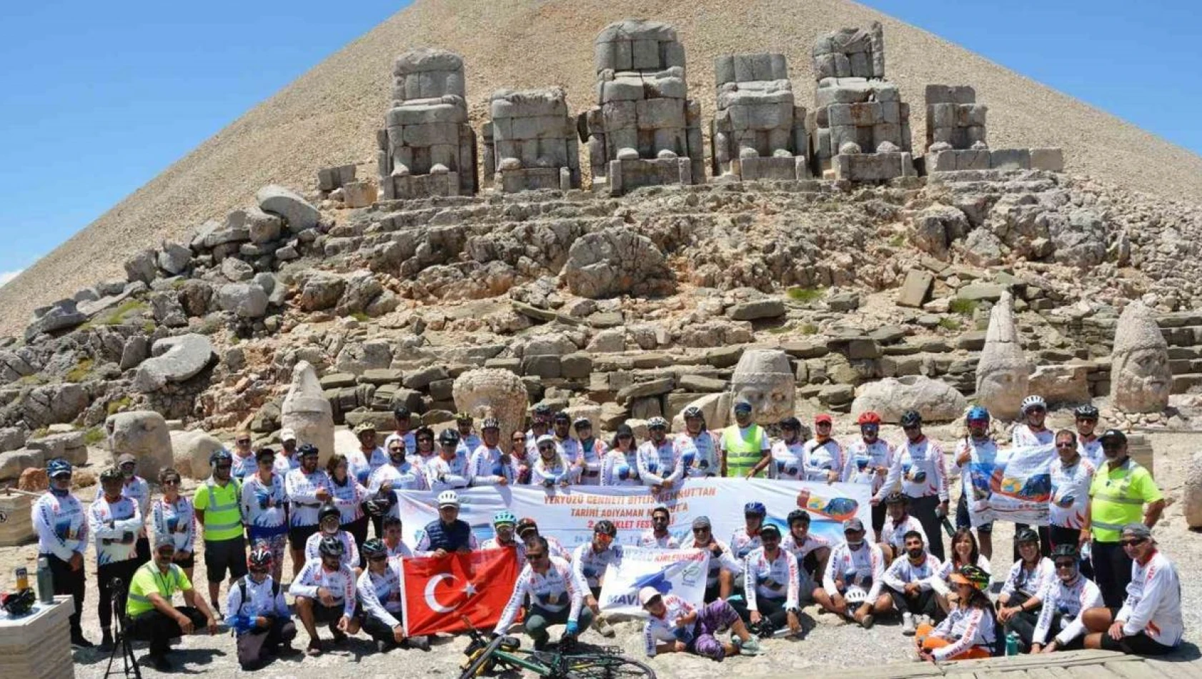 Bitlis Nemrut'tan Adıyaman Nemrut'a bisiklet turu sona erdi