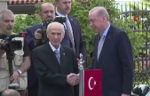 Cumhurbaşkanı Erdoğan, MHP Genel Başkanı Bahçeli ile bir araya geldi