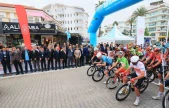 Cumhurbaşkanlığı Bisiklet turunun Marmaris-Kıran parkurunun startı verildi
