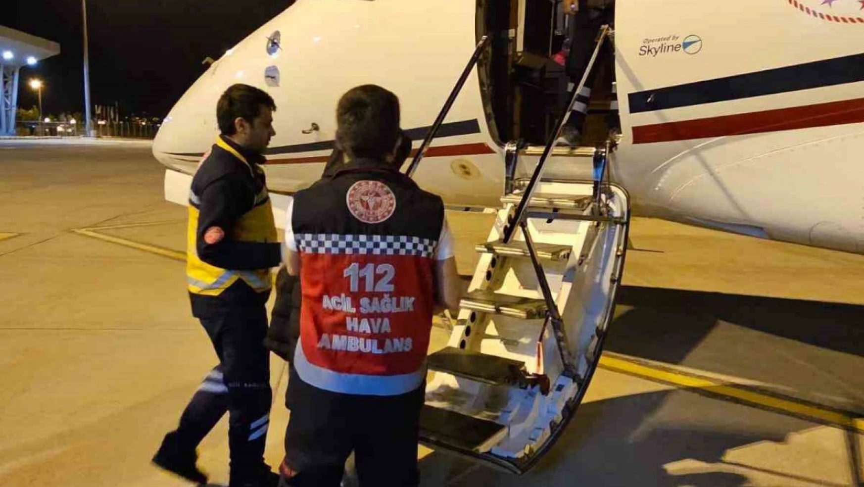 13 yaşındaki genç, uçak ambulans ile Ankara'ya sevk edildi