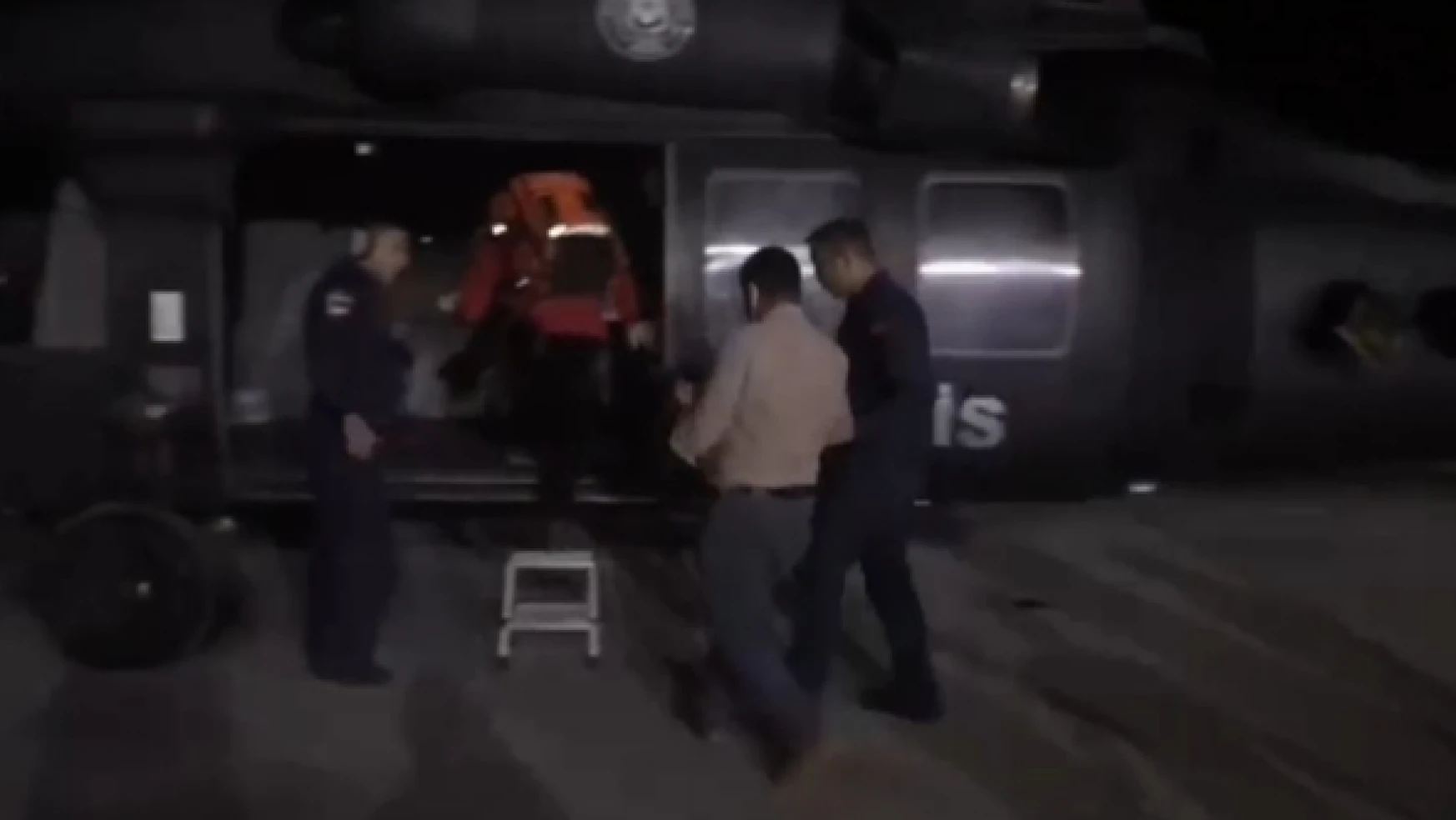 Polis helikopteri parmağı kopan bebek için havalandı