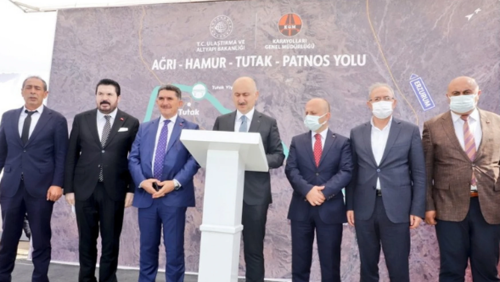 Ağrı-Hamur-Tutak-Patnos karayolu ulaşıma açıldı