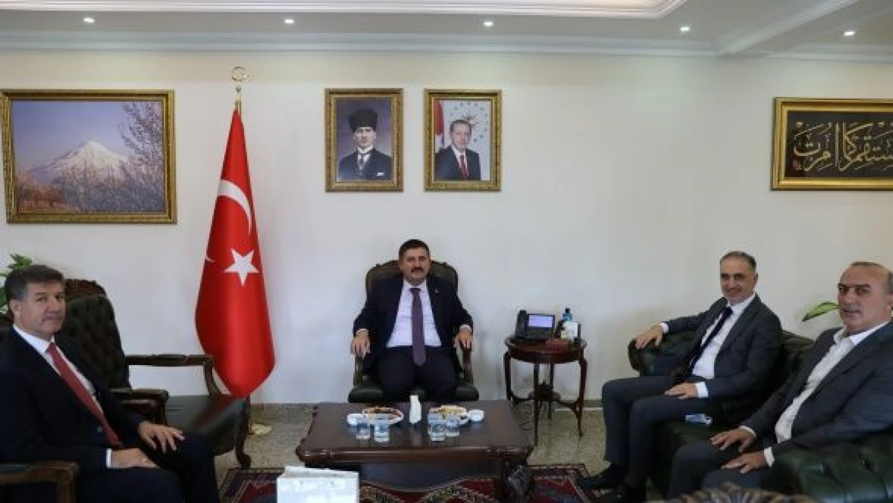 MTA Genel Müdürü Erdoğan'dan Vali Sarıibrahim'e ziyaret