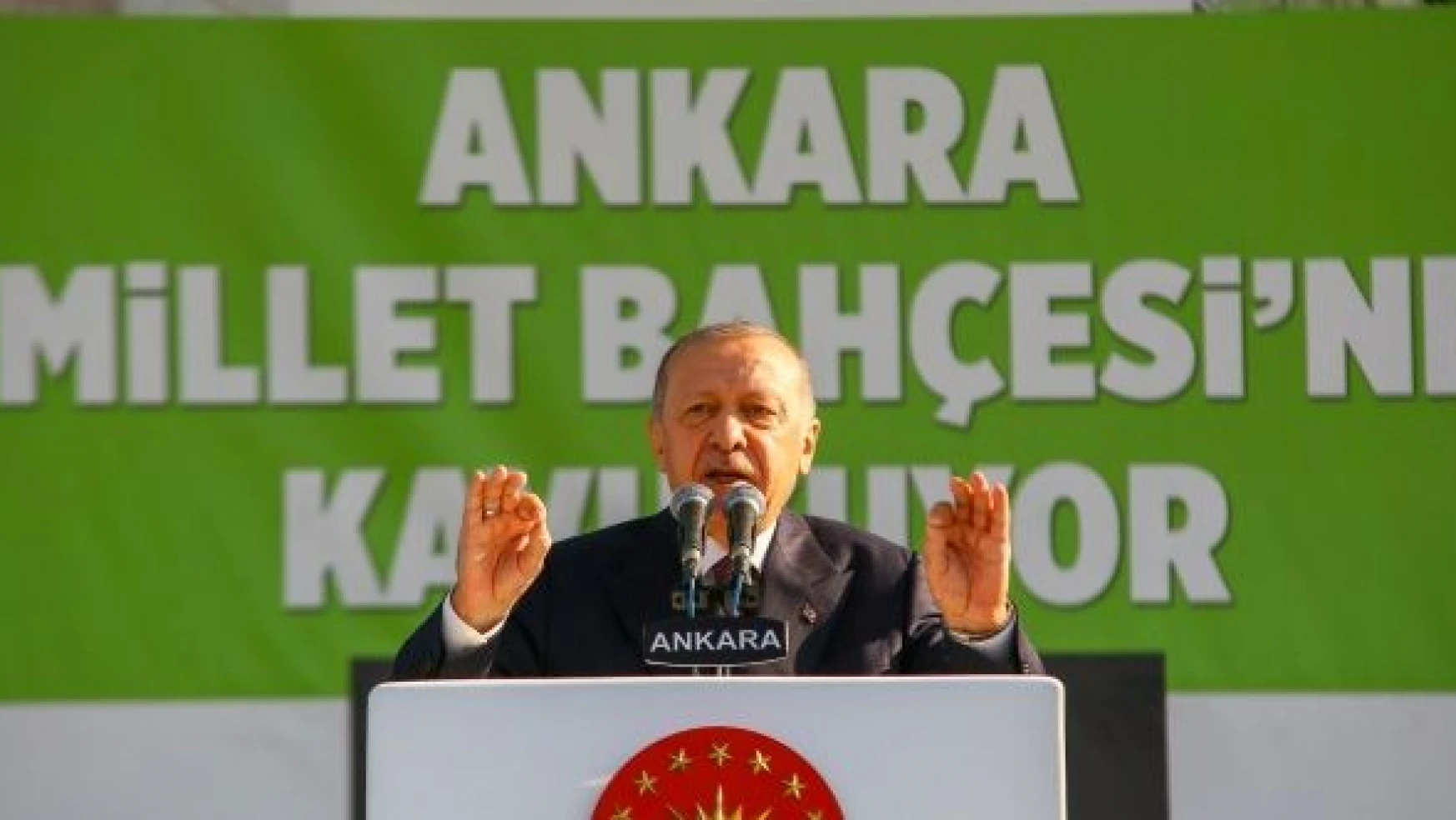 Erdoğan, Ankara'da AKM Millet Bahçesi'nin açılış törenine katıldı